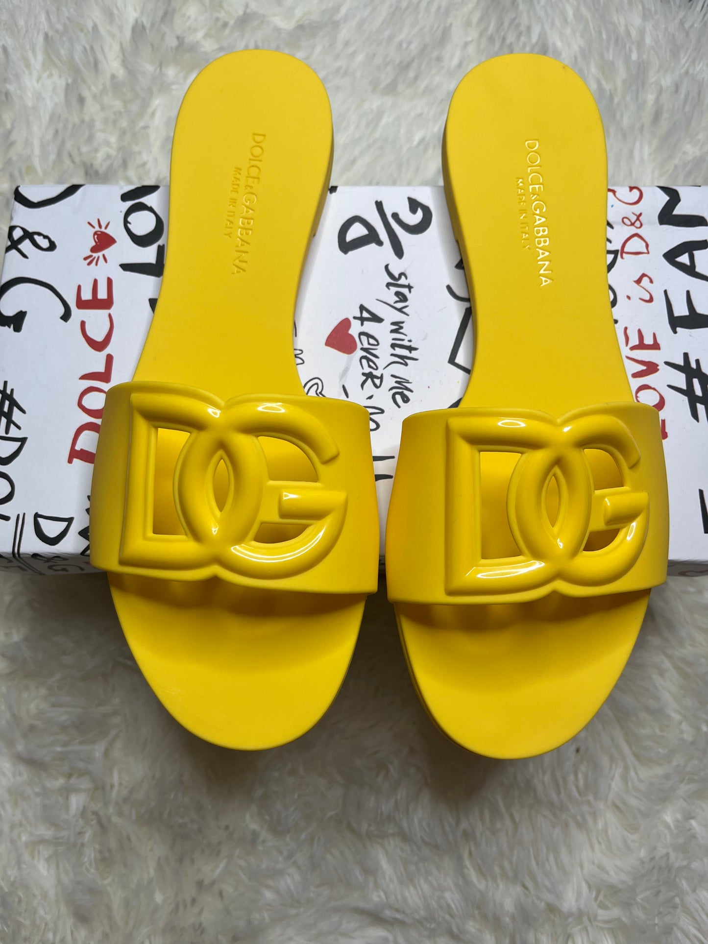 Yellow D&G Sandals (on-hand)