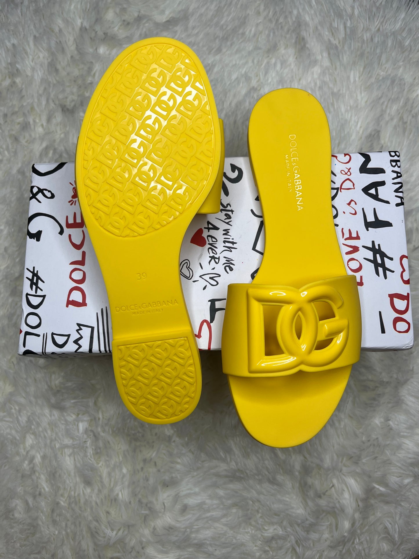 Yellow D&G Sandals (on-hand)